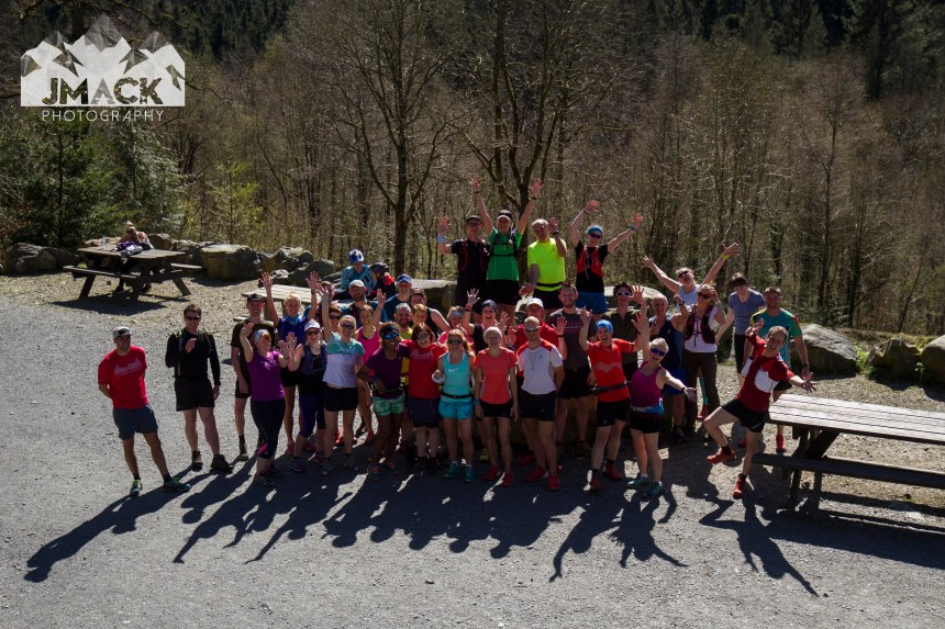 Run Coed Y Brenin Ultra Weekend group silly