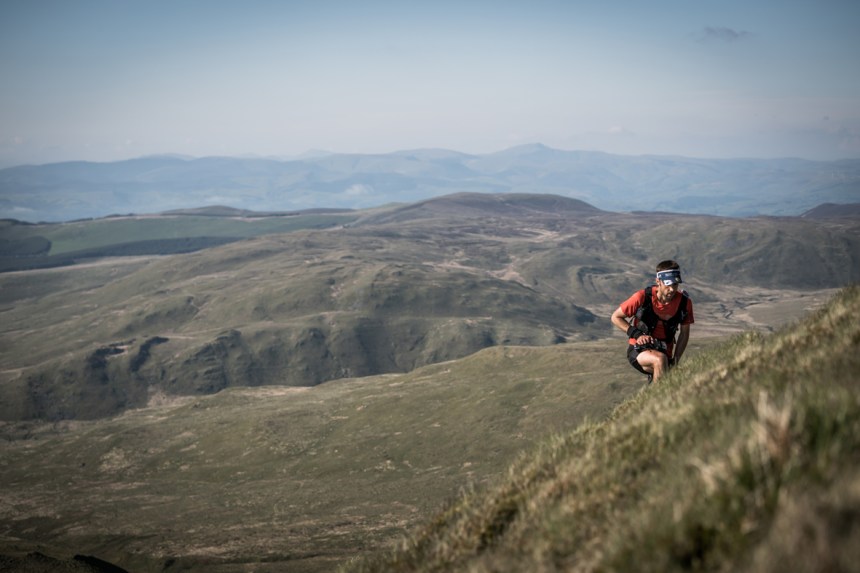 3 Jez Bragg climbs on day three of the Berghaus Dragon's Back Race - photo Ciancorless.com