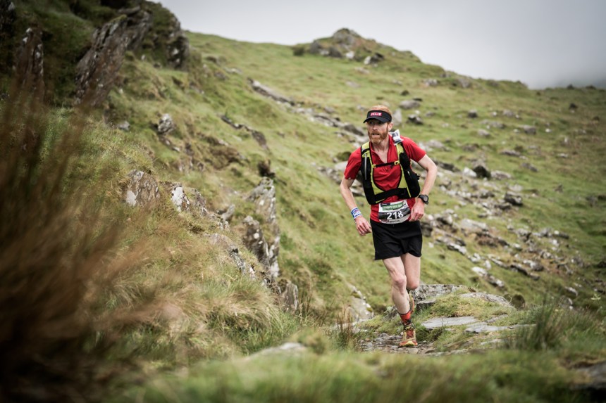 3 Marcus Scotney running well on day two of the Berghaus Dragon's Back Race - photo Ciancorless.com