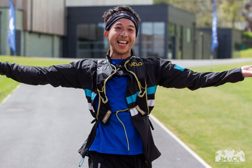 South Downs Way Devil's Challenge Day 3 arms out repeat finish